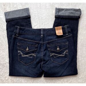 NWT Nine West Vintage America Jeans Classic Rise Boho Denim Crop Jeans, 8/28